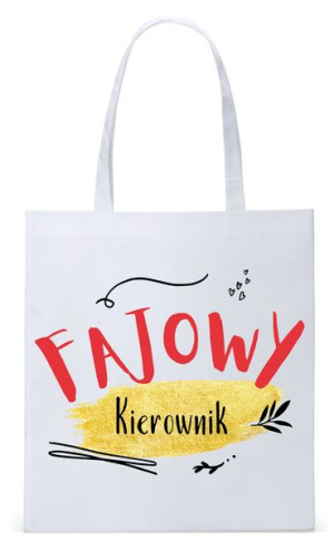 Dla Kierownika Prezent Torba Eco Biała Shopper