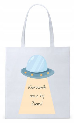 Dla Kierownika Prezent Torba Eco Biała Shopper
