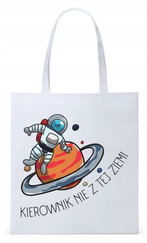 Dla Kierownika Prezent Torba Eco Biała Shopper