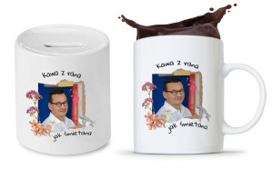 Zestaw Mateusz Morawiecki Pis Kubek + Skarbonka