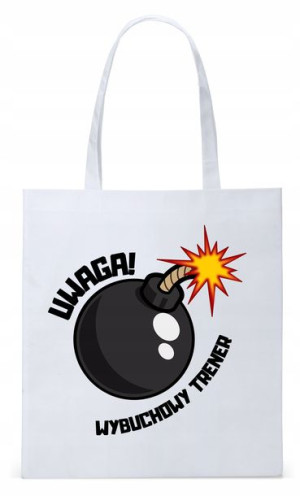 Dla Trenera Prezent Torba Biała Eco Shopper