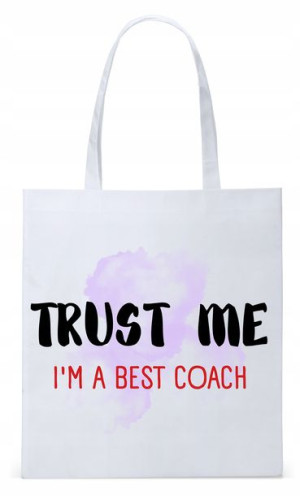 Dla Trenera Prezent Torba Biała Eco Shopper