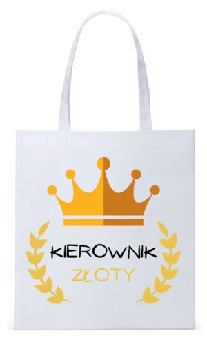 Dla Kierownika Prezent Torba Eco Biała Shopper