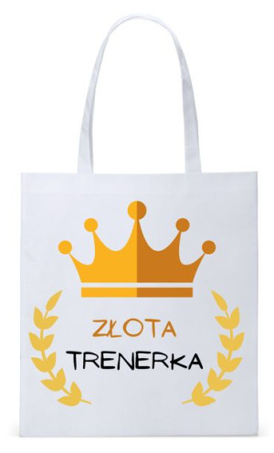 Dla Trenera Prezent Torba Biała Eco Shopper