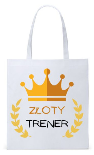 Dla Trenera Prezent Torba Biała Eco Shopper