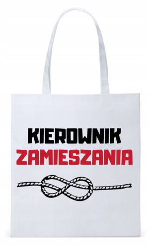 Dla Kierownika Prezent Torba Eco Biała Shopper