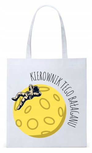 Dla Kierownika Prezent Torba Eco Biała Shopper