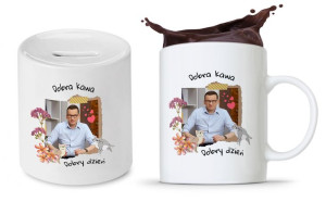 Zestaw Mateusz Morawiecki Pis Kubek + Skarbonka