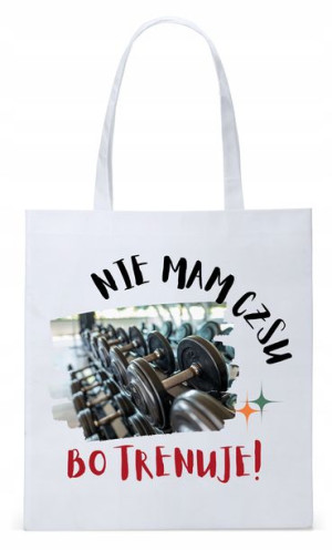 Dla Trenera Prezent Torba Biała Eco Shopper