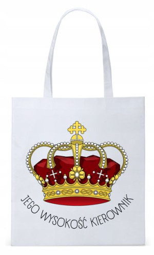 Dla Kierownika Prezent Torba Eco Biała Shopper