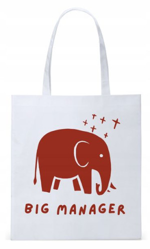 Dla Kierownika Prezent Torba Eco Biała Shopper