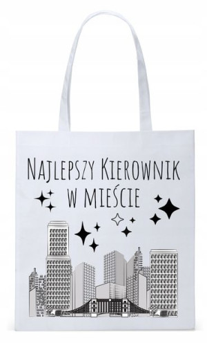 Dla Kierownika Prezent Torba Eco Biała Shopper