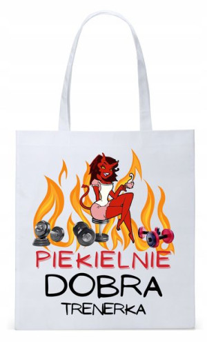 Dla Trenera Prezent Torba Biała Eco Shopper