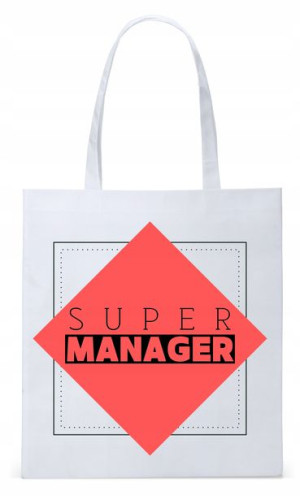 Dla Kierownika Prezent Torba Eco Biała Shopper
