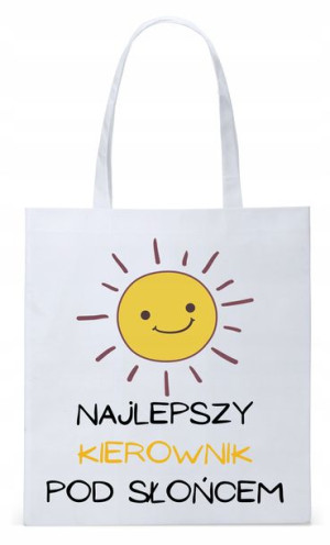 Dla Kierownika Prezent Torba Eco Biała Shopper
