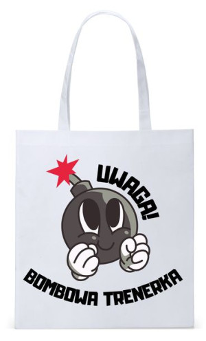 Dla Trenera Prezent Torba Biała Eco Shopper