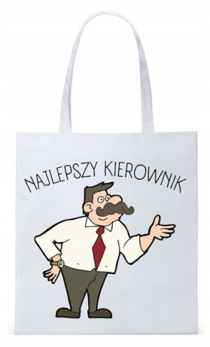 Dla Kierownika Prezent Torba Eco Biała Shopper