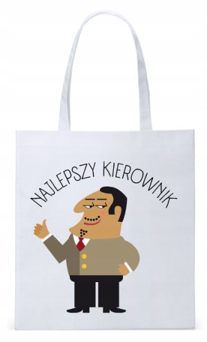 Dla Kierownika Prezent Torba Eco Biała Shopper