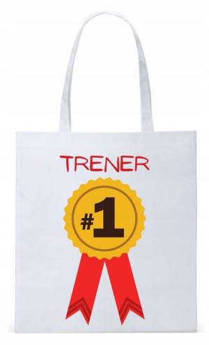Dla Trenera Prezent Torba Biała Eco Shopper