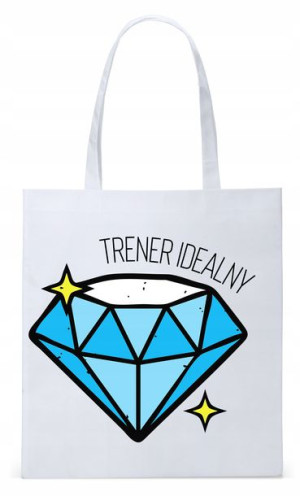 Dla Trenera Prezent Torba Biała Eco Shopper