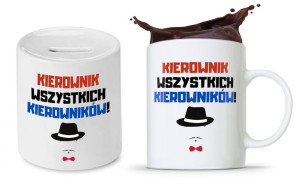 Dla Kierownika Zestaw Kubek + Skarbonka Prezent