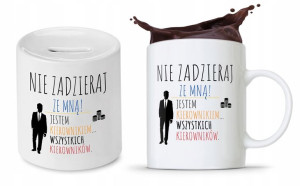 Dla Kierownika Zestaw Kubek + Skarbonka Prezent