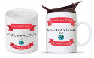 Zestaw Na Dzień Nauczyciela Kubek + Skarbonka