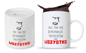Dla Trenera Prezent Zestaw Skarbonka + Kubek