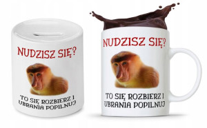 Zestaw Nosacza Janusa Polaka Kubek + Skarbonka