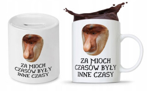 Zestaw Nosacza Janusa Polaka Kubek + Skarbonka