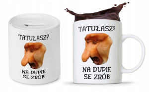 Zestaw Nosacza Janusa Polaka Kubek + Skarbonka