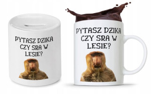 Zestaw Nosacza Janusa Polaka Kubek + Skarbonka