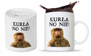 Zestaw Nosacza Janusa Polaka Kubek + Skarbonka