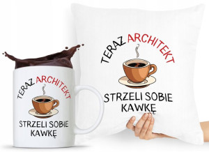 Zestaw Poduszka + Kubek Dla Architekta Projektanta