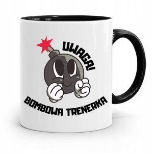 Dla Trenera Trenerki Kubek Czarny Bombowa Trenerka