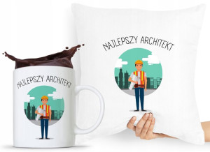 Zestaw Poduszka + Kubek Dla Architekta Projektanta