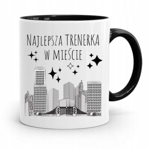Dla Trenera Trenerki Kubek Czarny Najlepszy Trener