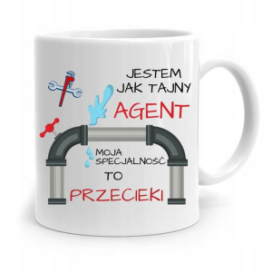 Kubek Prezent Dla Hydraulika Tajny Agent
