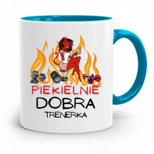 Dla Trenera Trenerki Siłownia Kubek Błękitny