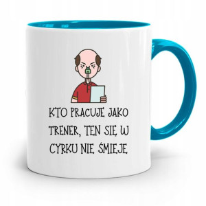 Dla Trenera Trenerki Siłownia Kubek Błękitny