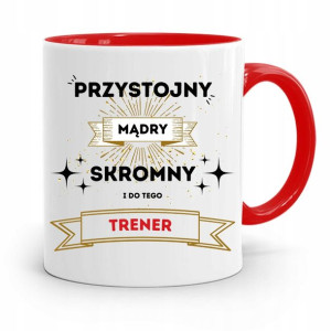Dla Trenera Trenerki Siłownia Kubek Czerwony