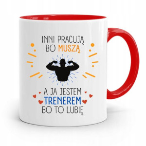 Dla Trenera Trenerki Siłownia Kubek Czerwony