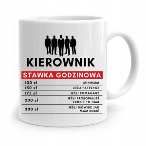 Kubek Prezent Dla Kierownika Stawka Godzinowa