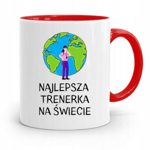 Dla Trenera Trenerki Siłownia Kubek Czerwony