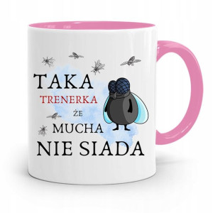 Dla Trenera Trenerki Siłownia Kubek Różowy