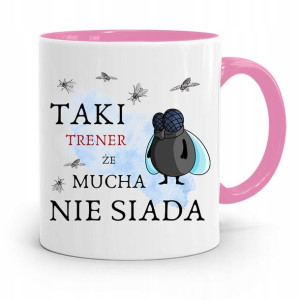 Dla Trenera Trenerki Siłownia Kubek Różowy