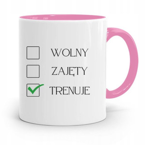 Dla Trenera Trenerki Siłownia Kubek Różowy