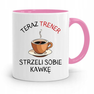 Dla Trenera Trenerki Siłownia Kubek Różowy