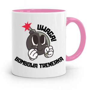 Dla Trenera Trenerki Siłownia Kubek Różowy