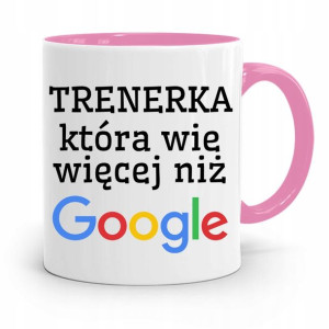 Dla Trenera Trenerki Siłownia Kubek Różowy